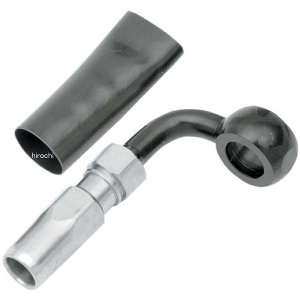 バンジョー 3/8インチ(9.5mm)/10mm 90°黒/クローム