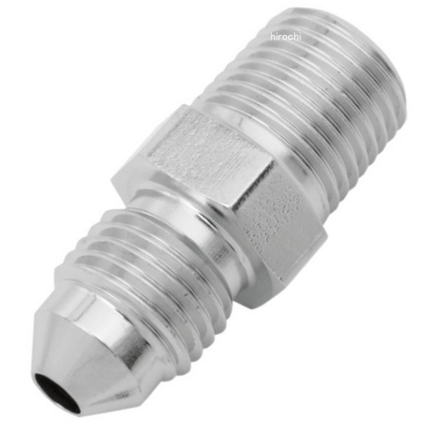 アダプター 1/8 NPT、 #3 オス, ストレート