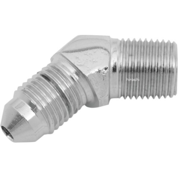 アダプター 1/8 NPT、 #3 オス, 45°