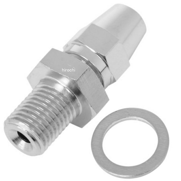 マスターシリンダー 3/8インチ(9.5mm)-24 オス ストレート シングル(バンジョーフィッティング)