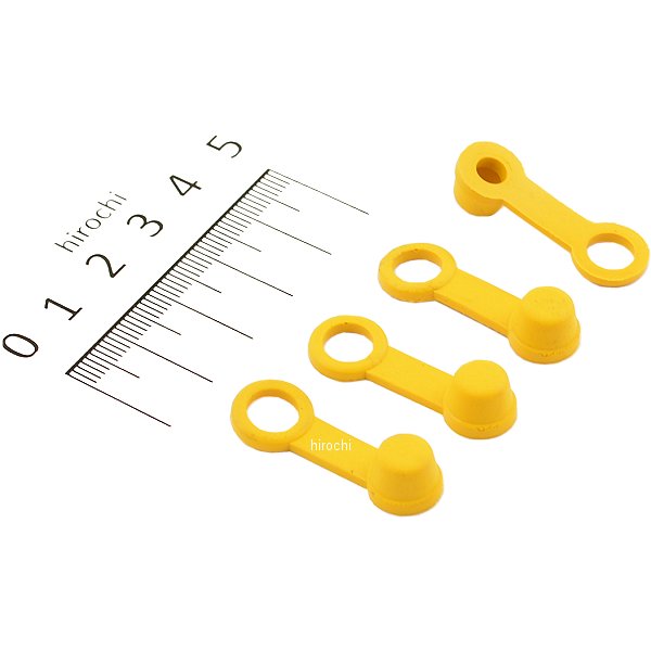 ブリーダーラバーキャップ 4個 黄