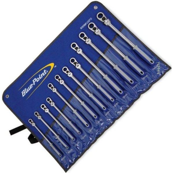 ブルーポイント フレックス ヘッド ロッキング ラチェット クッショングリップ 12角 mm