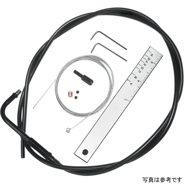 アイドルケーブル 自作キット エルボー角 90°96年以降 黒/クローム