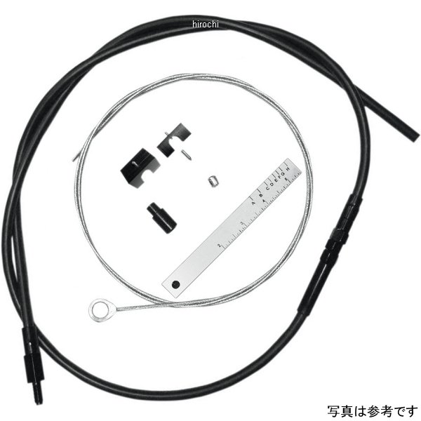 クラッチケーブル 自作キット 87年以降 ダイナ、87年-14年 ソフテイル 黒