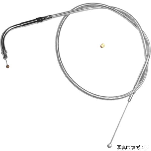 スロットルケーブル 39.5インチ ステンレス 02年-07年 FLHT、FLTR、FLHX 56526-02