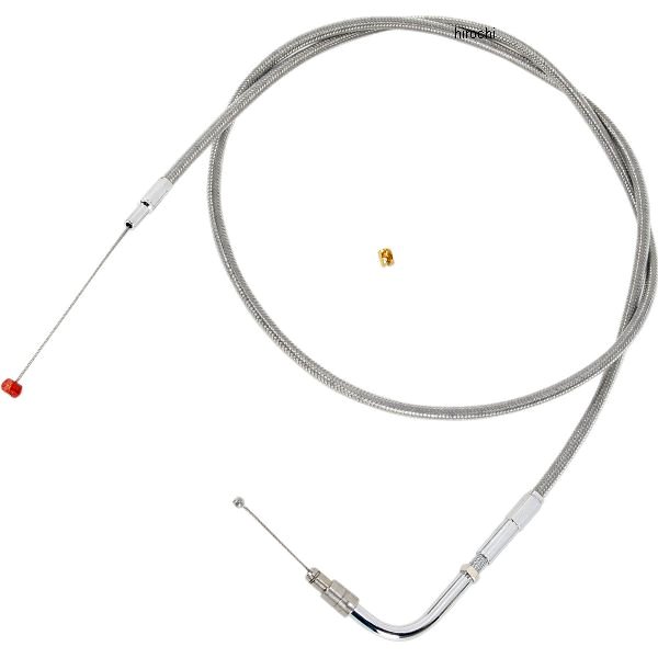 スロットルケーブル 43.5インチ ステンレス 96年-01年 FLHTC、98年-99年 FLHRC 56327-96