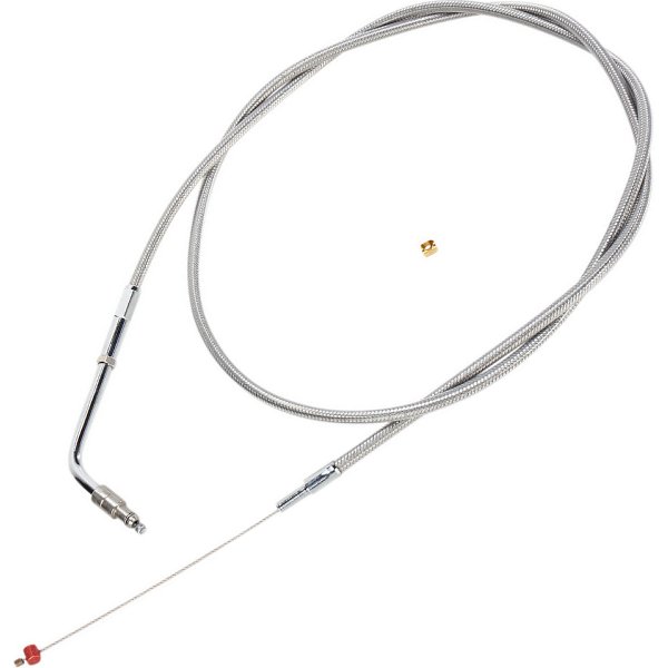 スロットルケーブル 47.5インチ ステンレス 02年-07年 FLHTCU、07年 FLTR