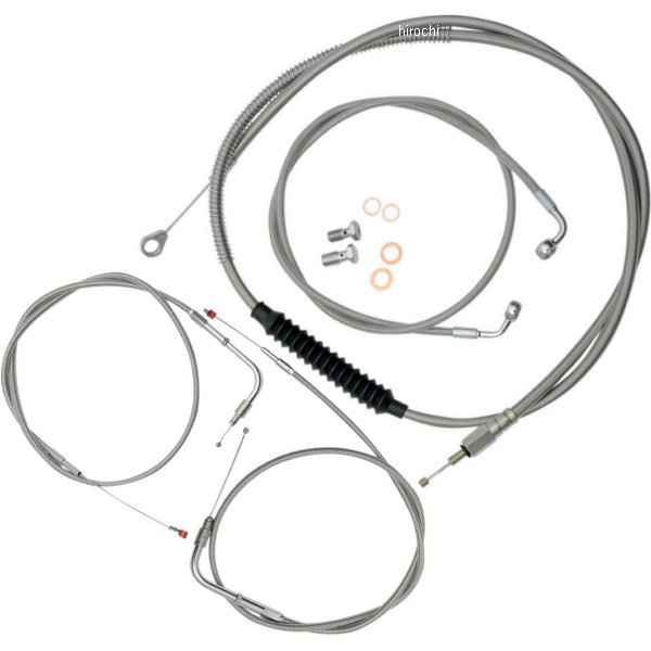 【セール特価】 ケーブル標準キット ステンレス 06年以降 FXDB 18-20インチ用