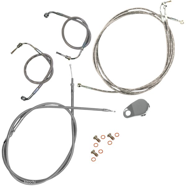 ケーブル標準キット ステンレス 08年-13年 FLH ABS付 ミニエイプバー用