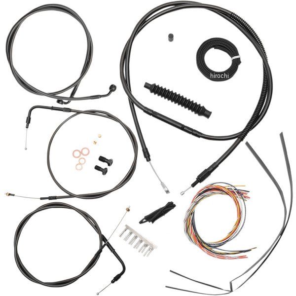 【セール特価】 ケーブルコンプキット Midnight 07年-10年 FXST 15-17インチ用