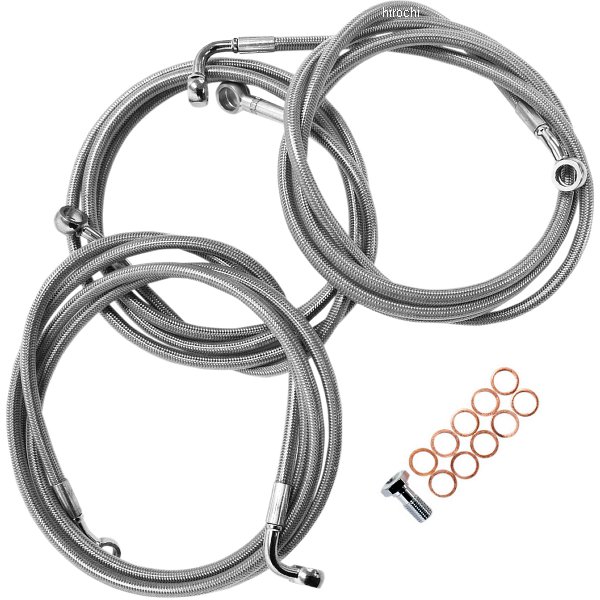 ブレーキホース ステンレス 14年-16年 ツーリング ABS付 18-20インチ用