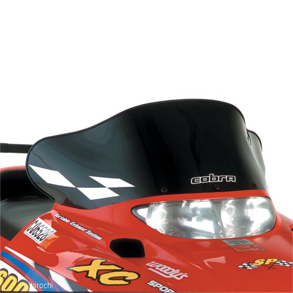 ウインドシールド コブラ 11.5インチ(292mm) ポラリス 黒