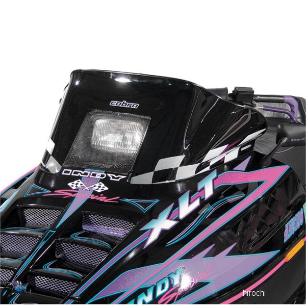 ウインドシールド コブラ 11.5インチ(292mm) ポラリス 黒