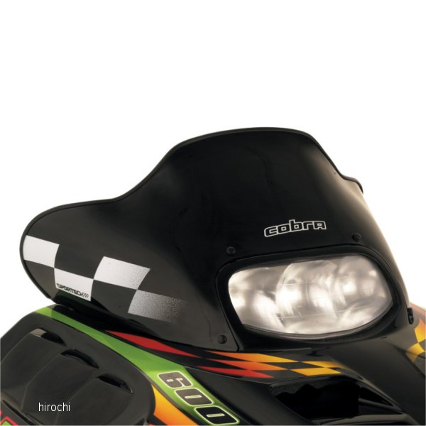 ウインドシールド コブラ 13インチ(330mm) Arctic Cat 黒