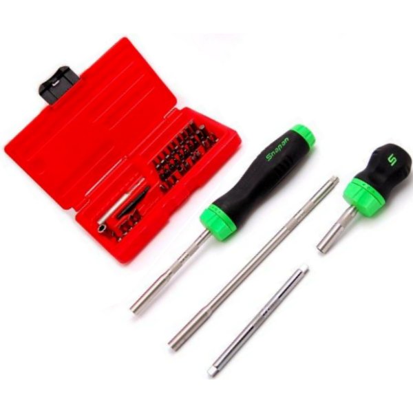 ソフト グリップ ラチェット ドライバー セット 緑