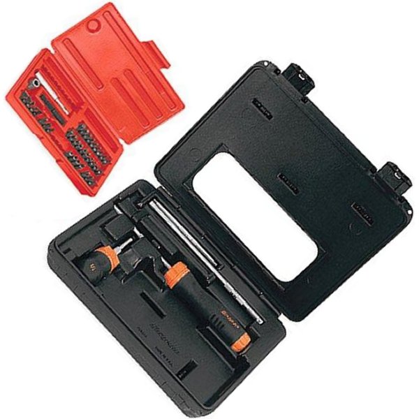 ソフト グリップ ラチェット ドライバー セット オレンジ