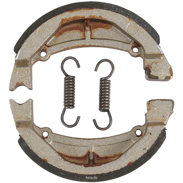 ブレーキシュー フロント/リア 82年以降 スズキ、カワサキ (オーガニック)