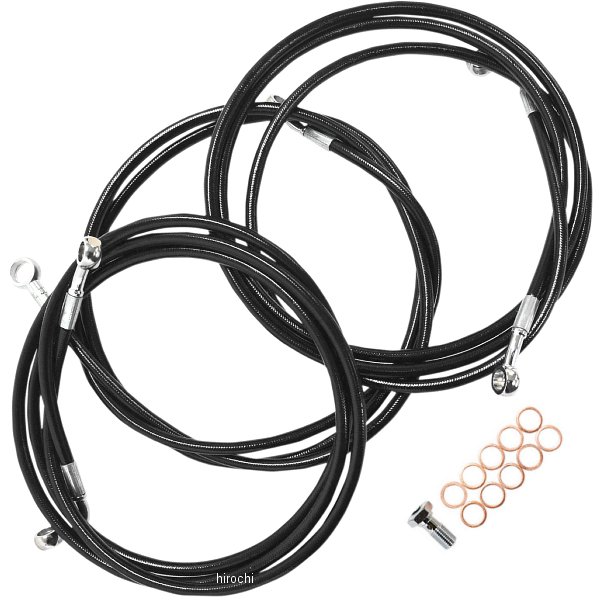 ブレーキホース 黒 14年以降 FLH ABS付 12-14インチ用