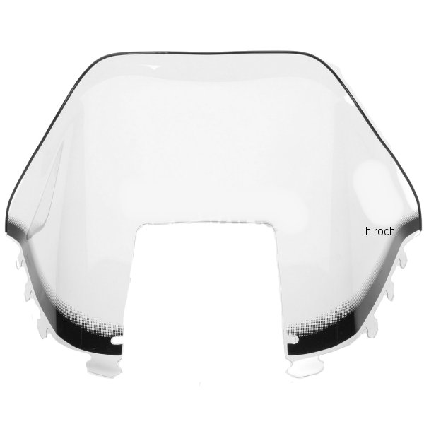 ウインドシールド 15.5インチ(394mm) ポラリス スモーク/グラフィック