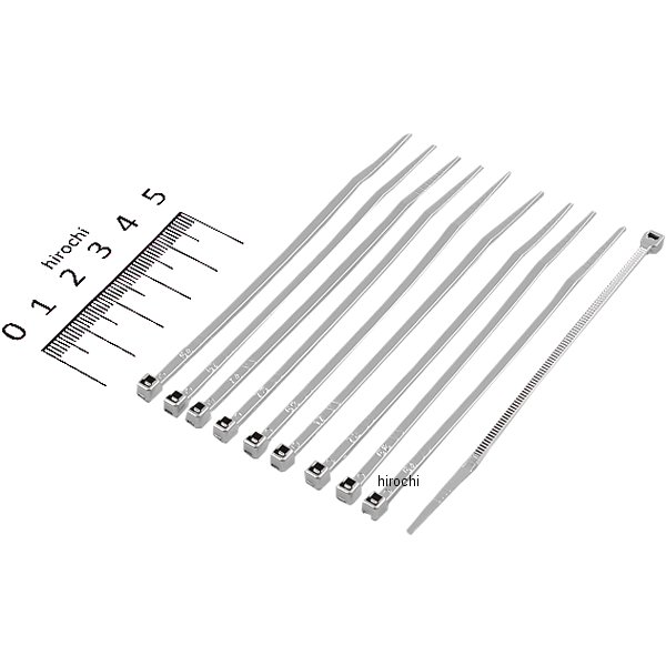 結束バンド 4インチ(102mm) クローム (10本入り)