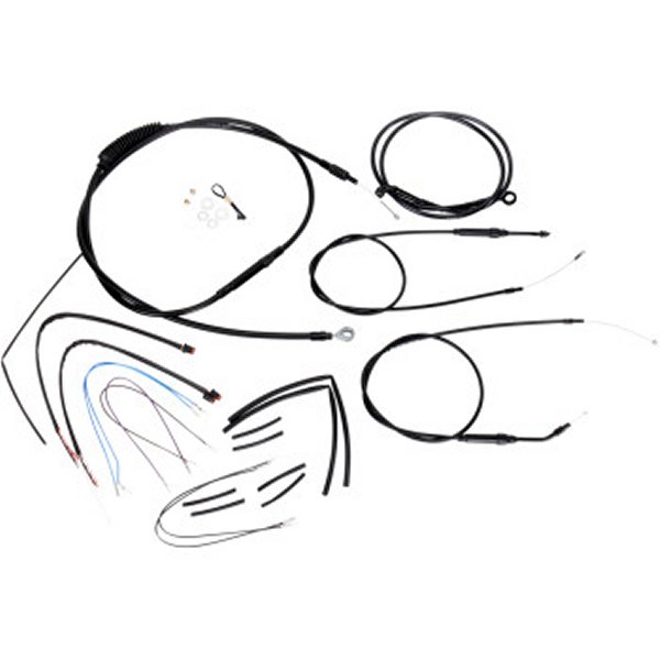 ケーブルキット 黒 12年-13年 FXDB、FXDC、FXDWG 12インチ用