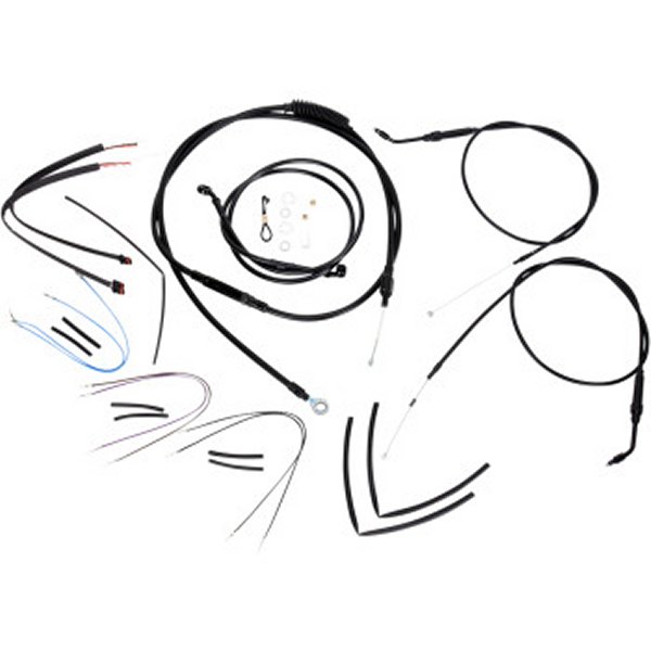 ケーブルキット 黒 12年-13年 FXDB、FXDC、FXDWG 14インチ用