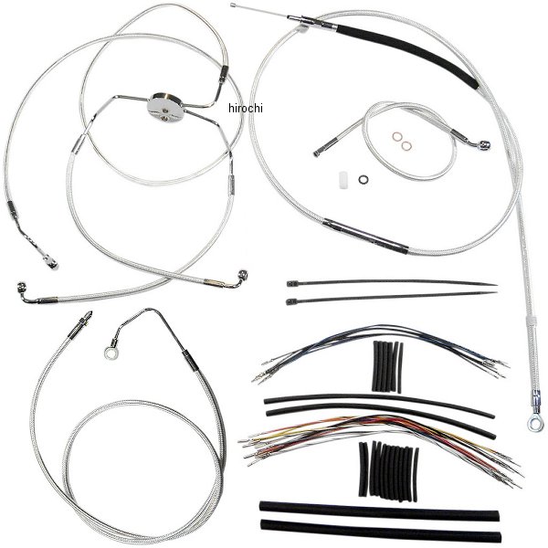 ケーブルキット クローム 08年-13年 FLH ABS付 18-20インチ用