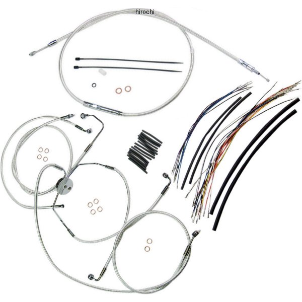 ケーブルキット クローム 08年-13年 FLTR ABS付 15-17インチ用