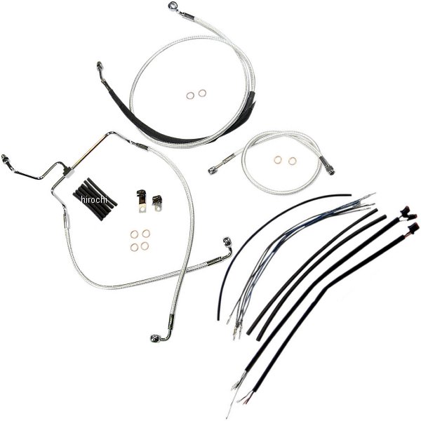 ケーブルキット クローム 14年以降 FLHTCU、FLHX 15-17インチ用