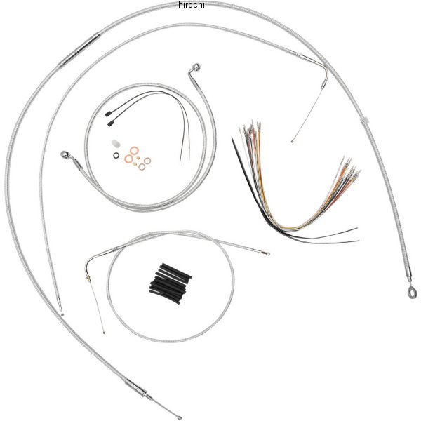 ケーブルキット クローム 00年-06年 ソフテイル 15-17インチ用
