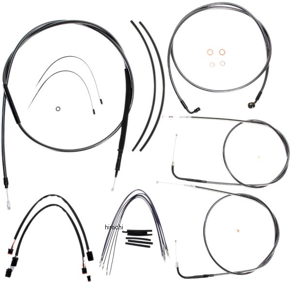 ケーブルキット 黒 12年以降 FXDB、FXDC 12-14インチ用