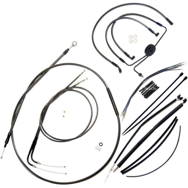 ケーブルキット 黒 12年以降 FXDF、FXDL 15-17インチ用