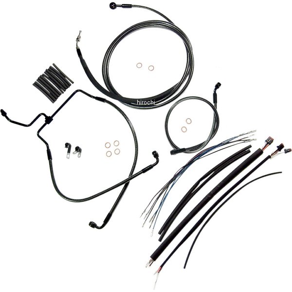 ケーブルキット 黒 14年以降 FLHTCU、FLHX 12-14インチ用