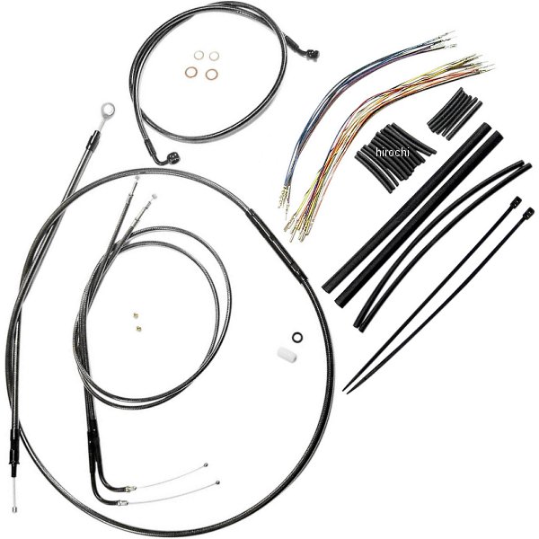 ケーブルキット 黒 00年-06年 ソフテイル 15-17インチ用