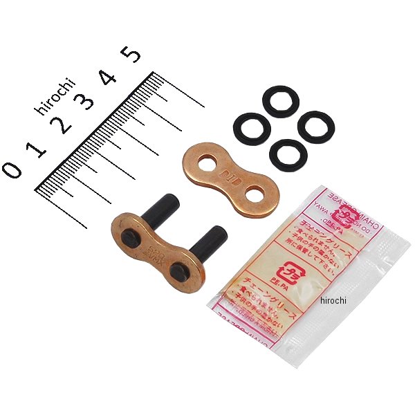 チェーン 520ZVM-X シリーズ カシメジョイント ゴールド