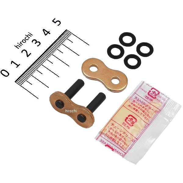 チェーン 530ZVM-X シリーズ カシメジョイント ゴールド