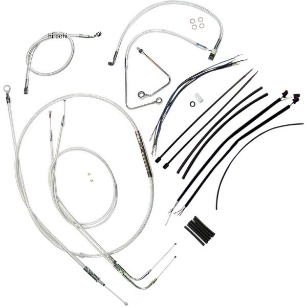 ケーブルキット クローム 15年 FLS ABS付 12-14インチ用