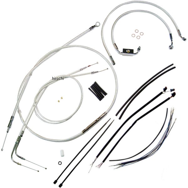 ケーブルキット クローム 14年以降 XL1200C、XL1200T、XL1200X ABS付 14-16インチ用