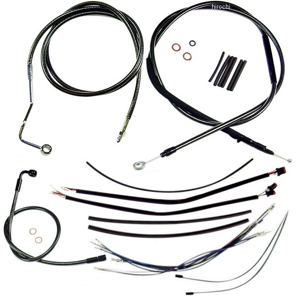ケーブルキット 黒 15年 FLTRX ABS付 ロワーホース無し 15-17インチ用