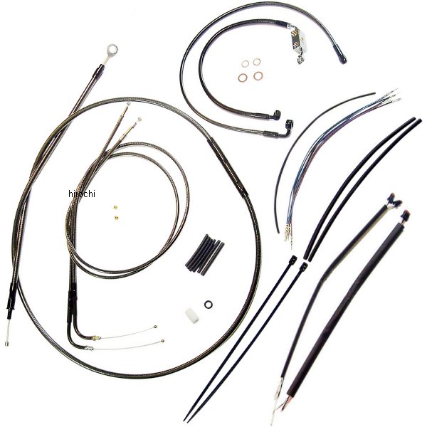 ケーブルキット 黒 14年以降 XL1200C、XL1200T、XL1200X ABS付 14-16インチ用