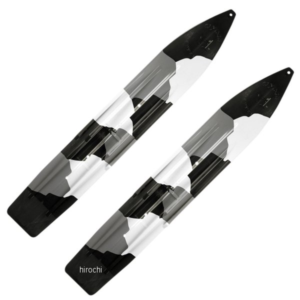 パウダーハウンド スキー 7インチ 黒/白/グレー 左右ペア