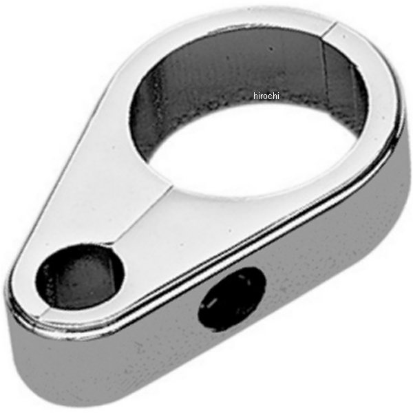 スロットル、アイドルケーブル クランプ 1インチ(25mm) シングルケーブル クローム