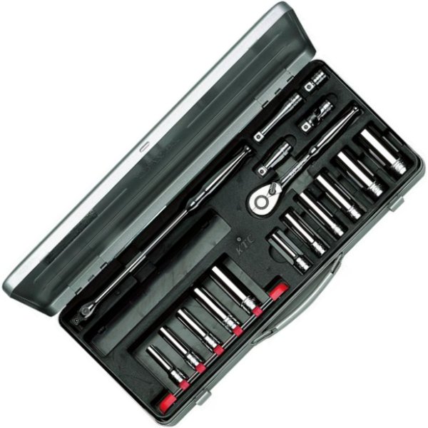 9.5sq.ディープソケットレンチセット(17点)ミリサイズ