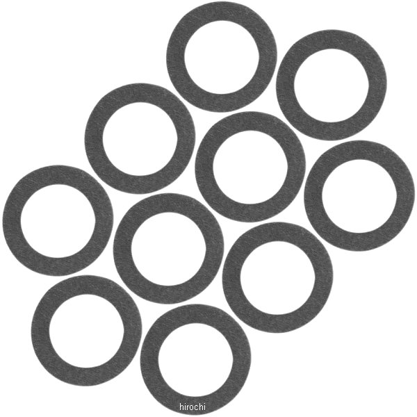 ドレンプラグ ワッシャー 0.381mm 36年-86年 Big Twin 加硫ファイバー (10個入り)