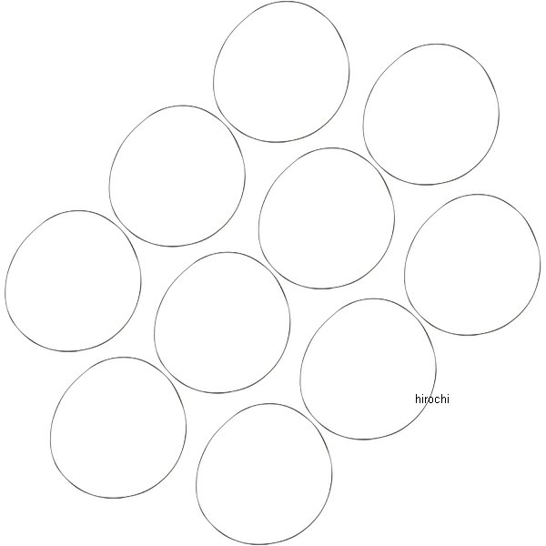 インナープライマリー/クランクケース Oリング 71年-82年 ブナゴム (10個入り)