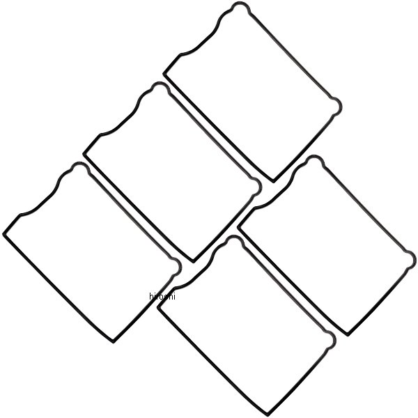 ロアー ロッカーボックス カバー ガスケット 85年-91年 バイトン材 (5個入り)