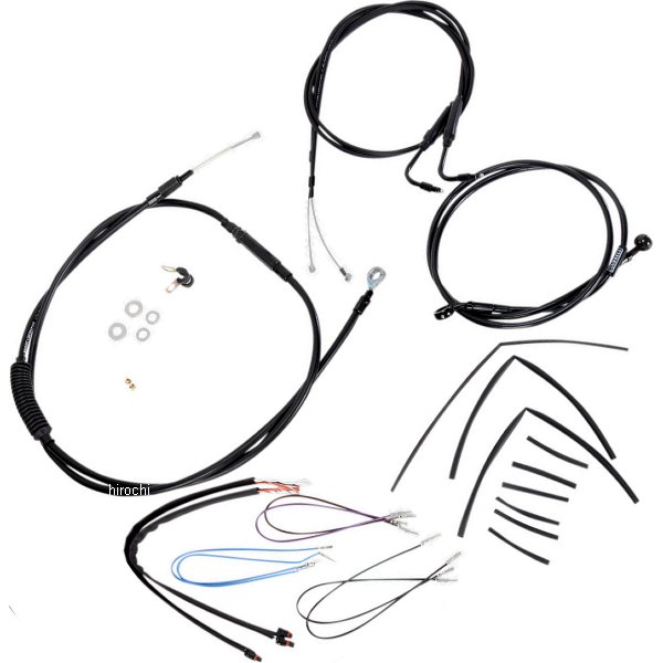 ケーブル キット 黒 11年-13年 FXS、13年 FXSB 16インチ エイプバー用
