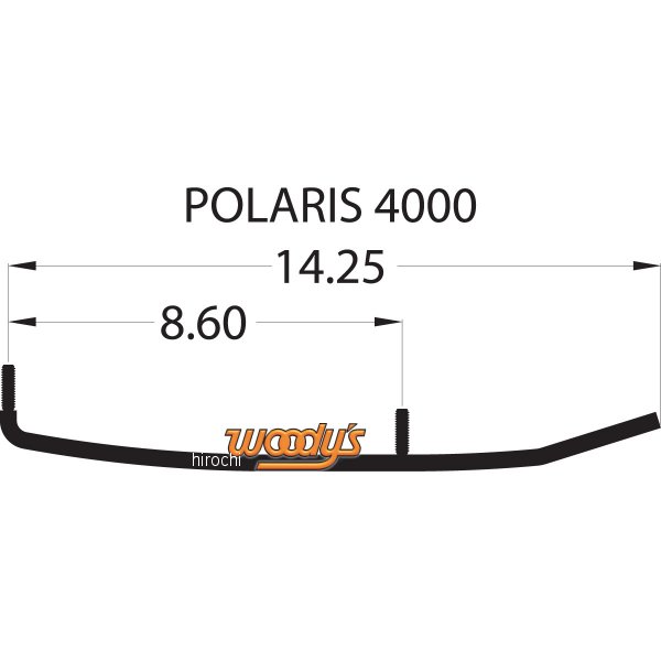 ランナー ミニ 4インチ(102mm) 60°ポラリス 左右ペア
