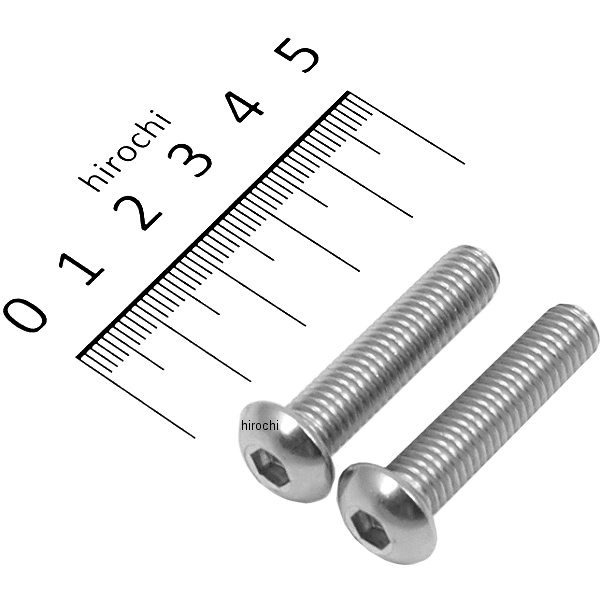 SUS304 六角穴付きボタンキャップボルト M8x35 P1.25 ステンレス 2個入り