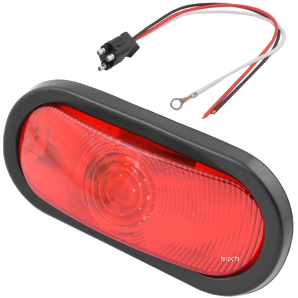 テイルライトキット オーバル 6インチ(152mm) 赤